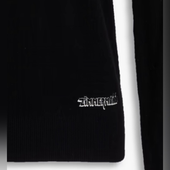 Zimmermann Black Cashmere Sweater with Logo - Picture 2 of 6